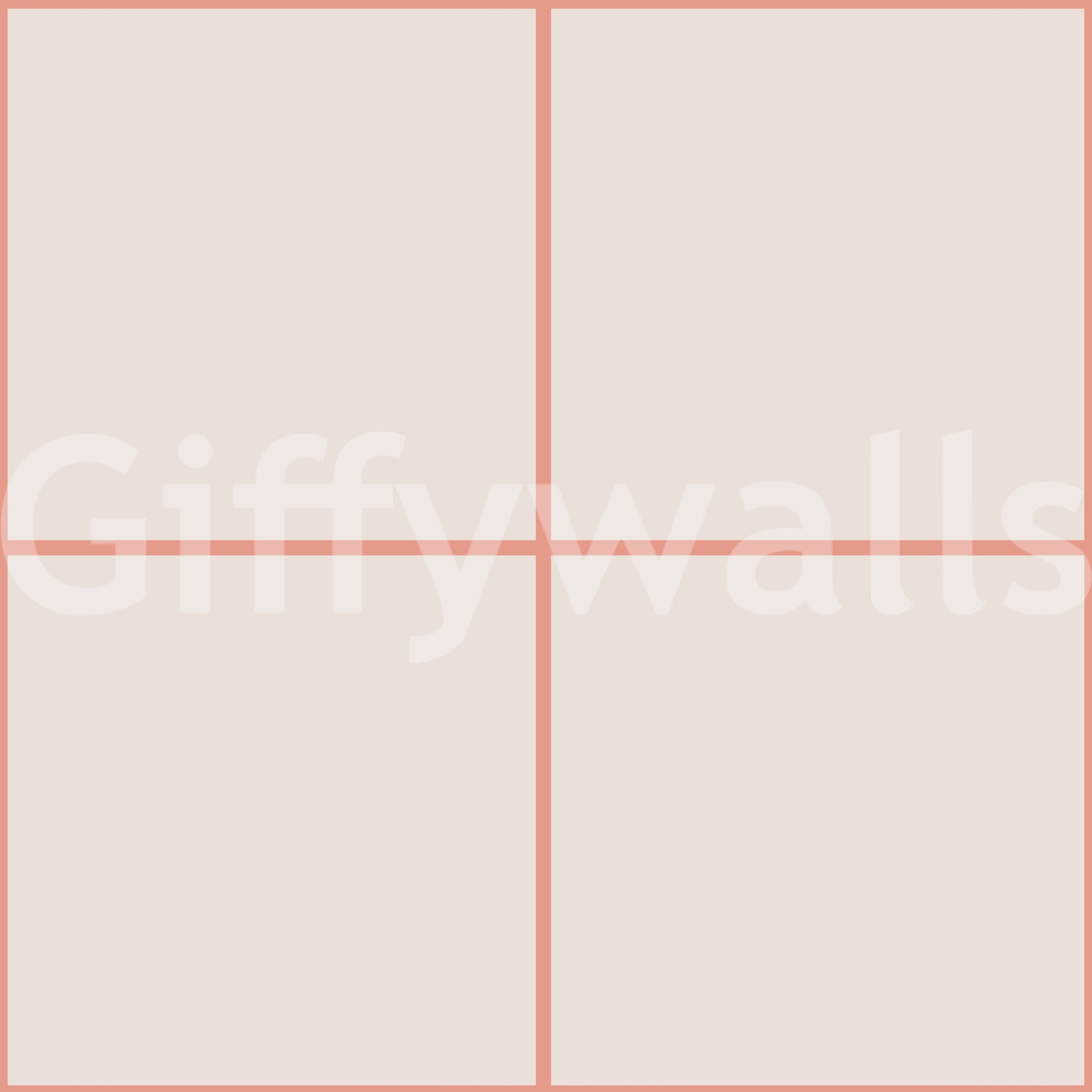 Contemporary décor with coral rose geometric wallpaper

