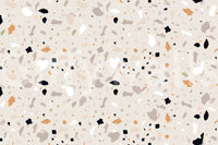 Light base Terrazzo Art Natural Stone mural scattered fragments.