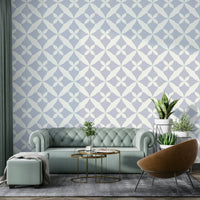 Light grey petal pattern wallpaper for home.