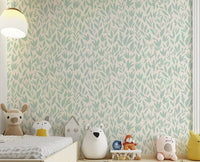 Mint Leaves Wallpaper with fresh green patterns for Nursery
