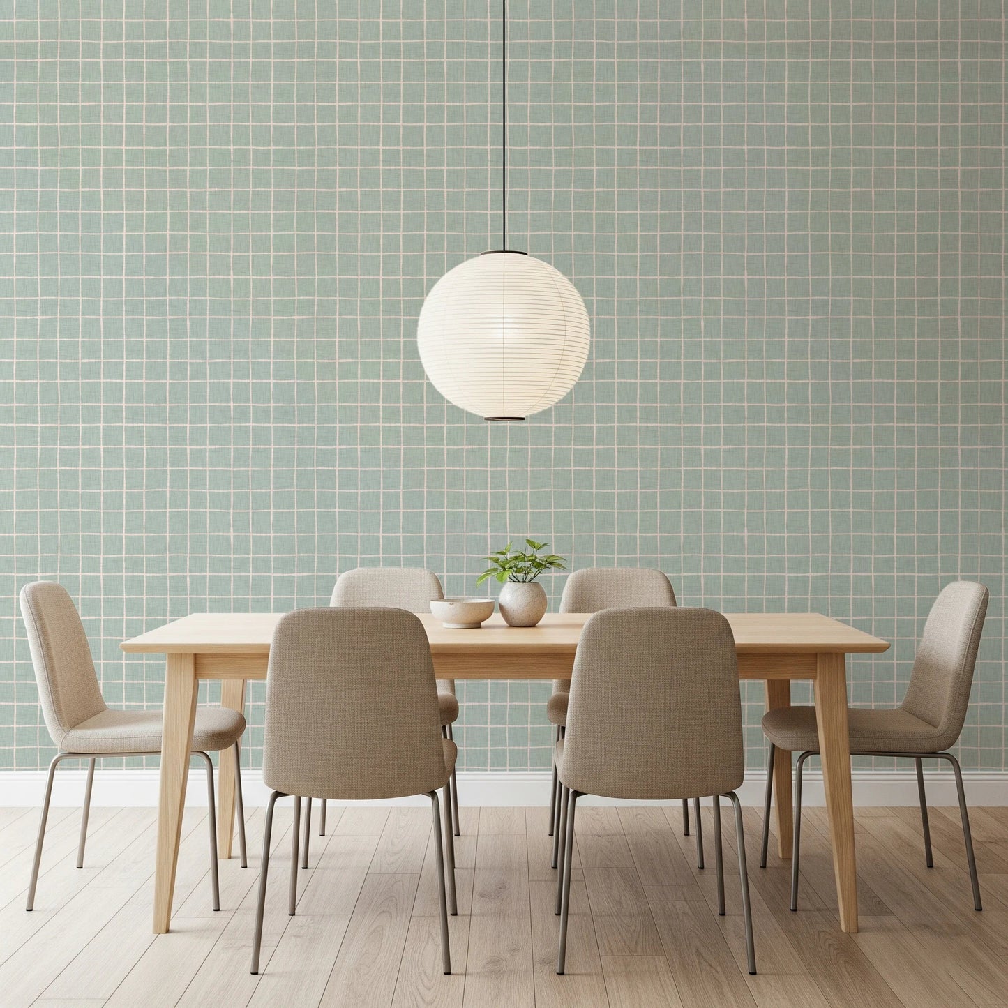 Minty Squares Wallpaper⁠