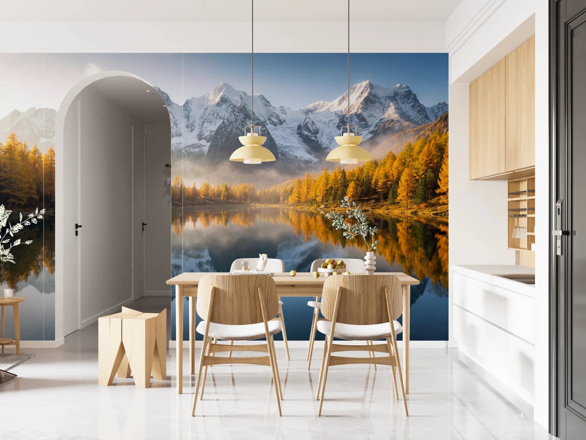 Mirror Mountain Vista Wall Mural