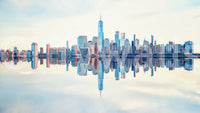 Mirrored Metropolis Wall Mural