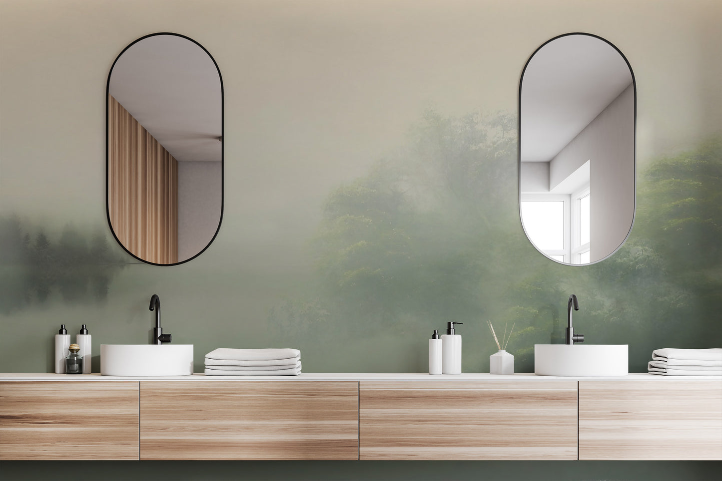 Tapet de peisaj forestier cețos