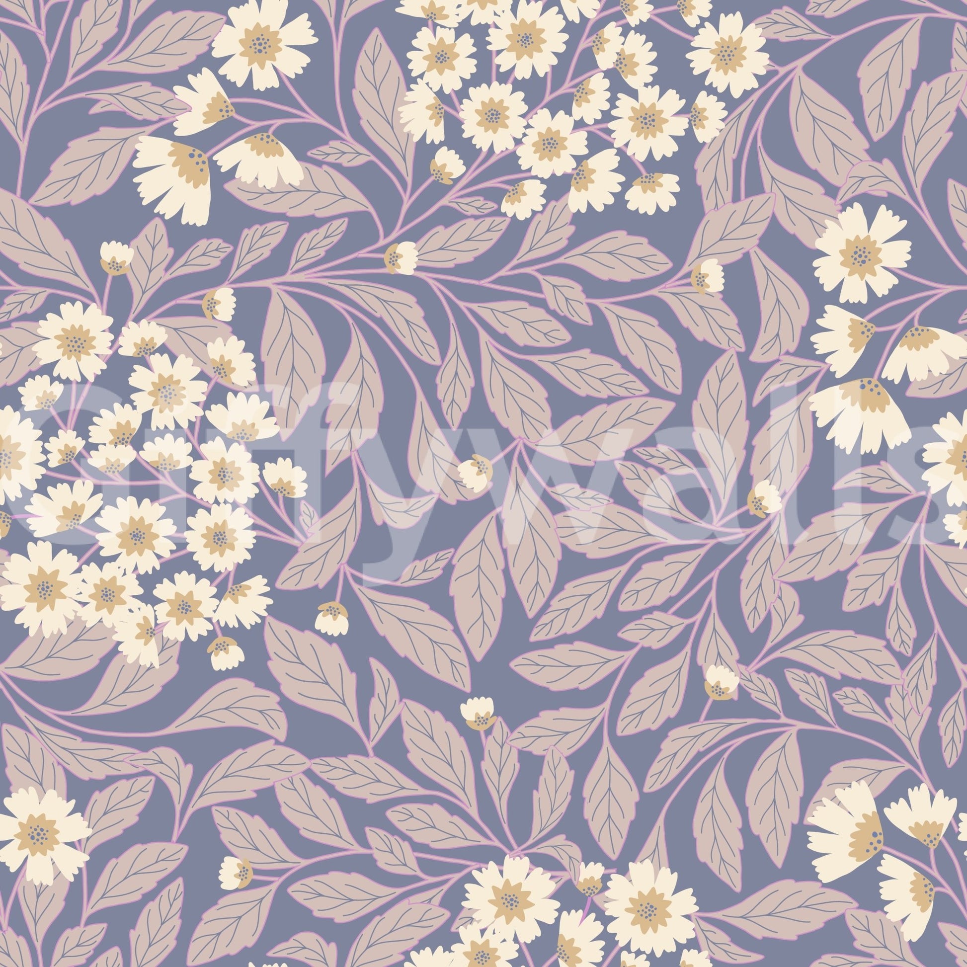 The mural acts as a beautiful and calming focal point.