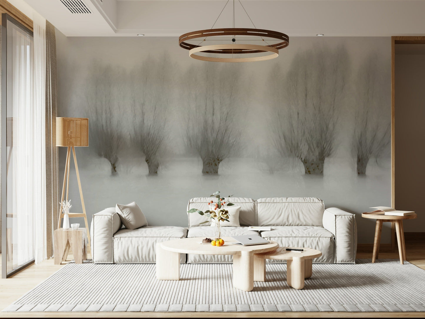 Misty Grove Serenity Wall Mural -1471005