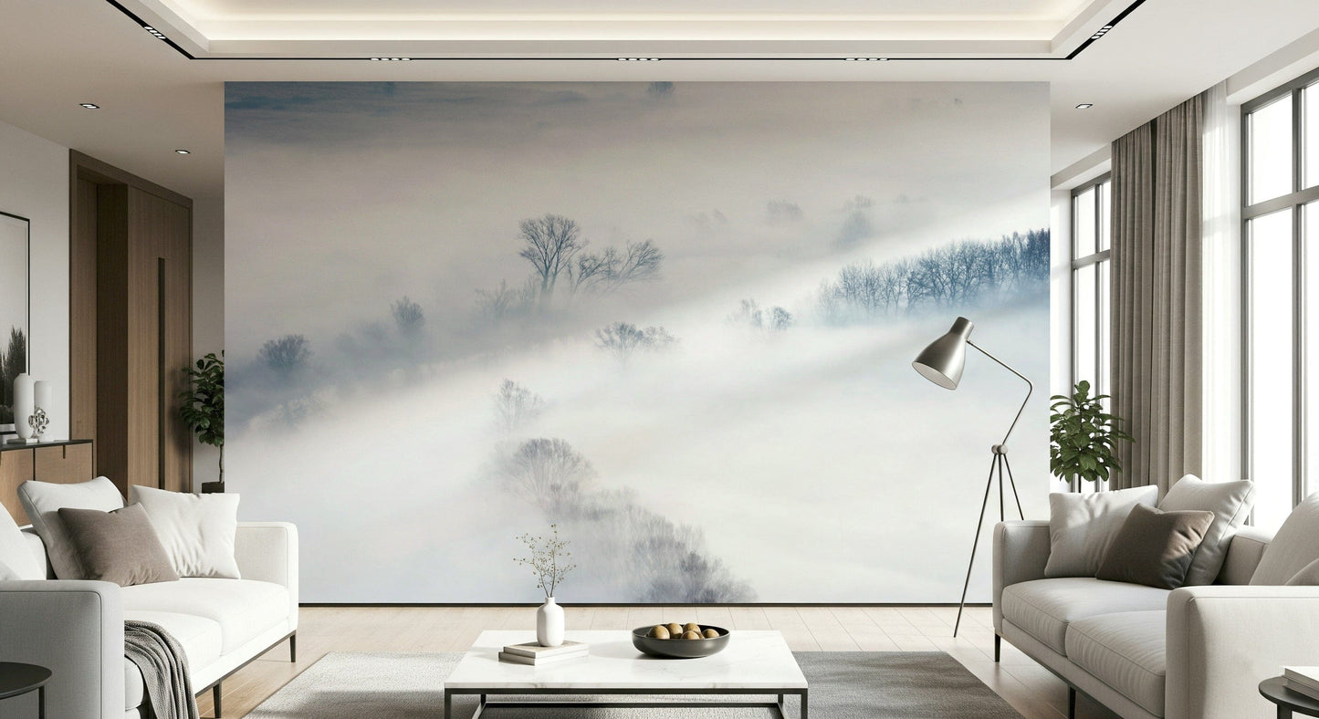 Misty Treescape Wall Mural -2159059