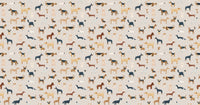 Beige Canine Parade Wallpaper - Giffywalls