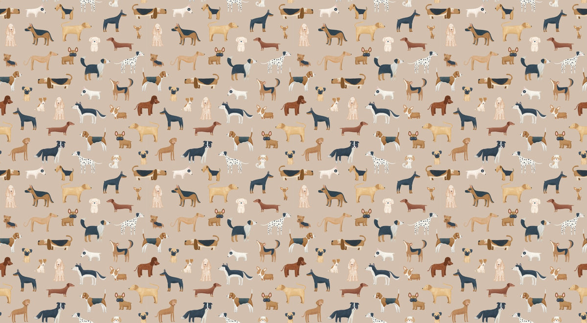 Ruskea koiran mosaiikki koiran taustakuva in your room — zoomed
