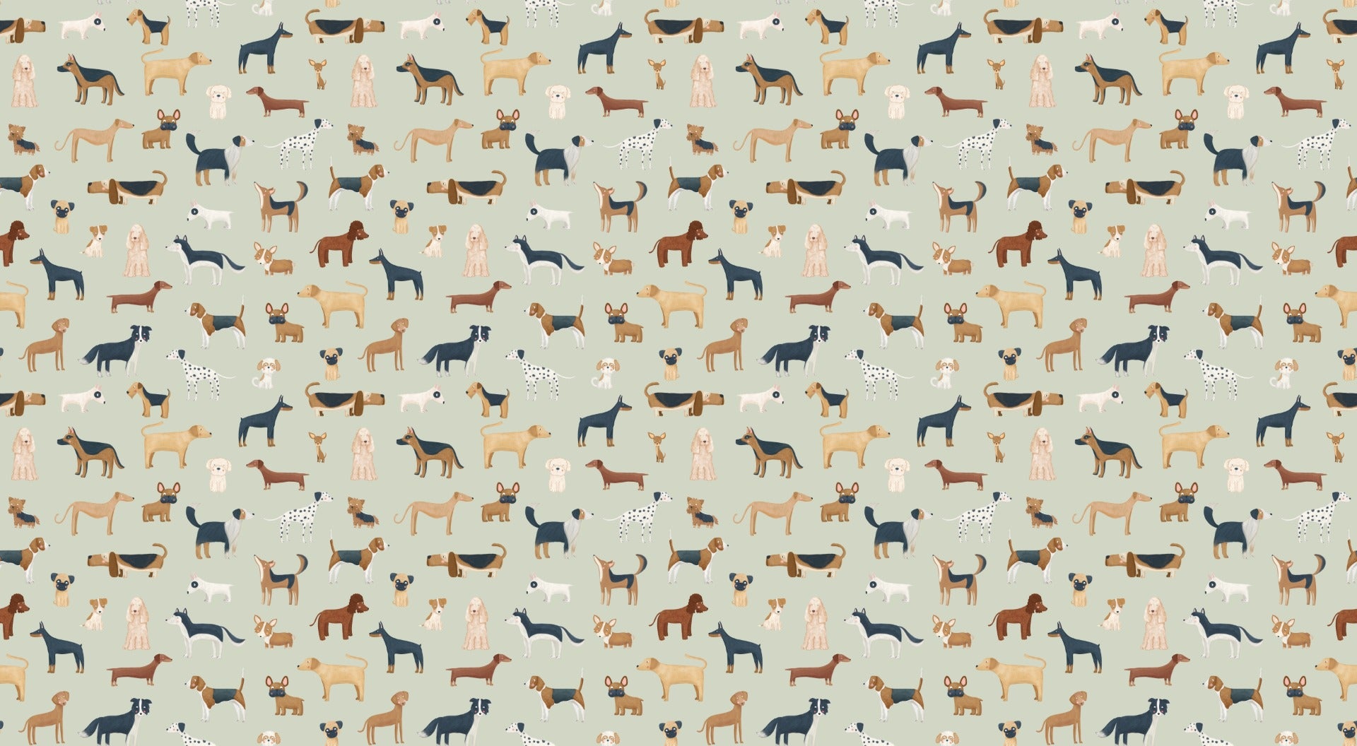 Verdant Pupp Parade Dog -taustakuvat in your room — zoomed