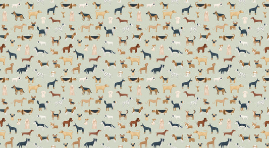 Verdant Pup Parade Dog Wallpapers