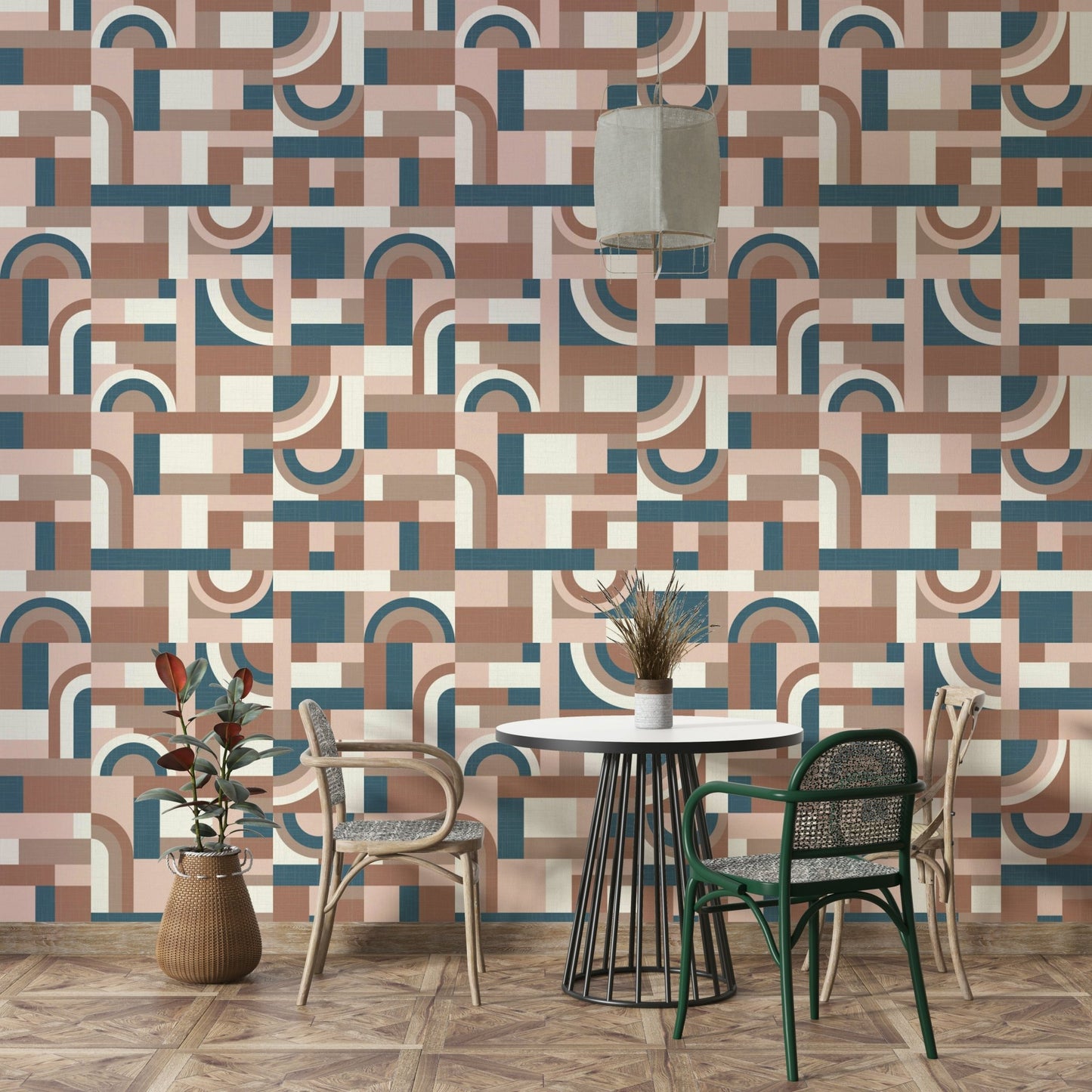 Mocha Mousse Accento Wallpaper⁠