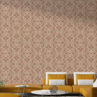 Mocha tone batik wall design

