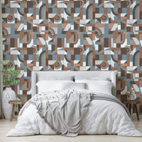 The design has a layered, artistic look with a sense of gentle movement.

