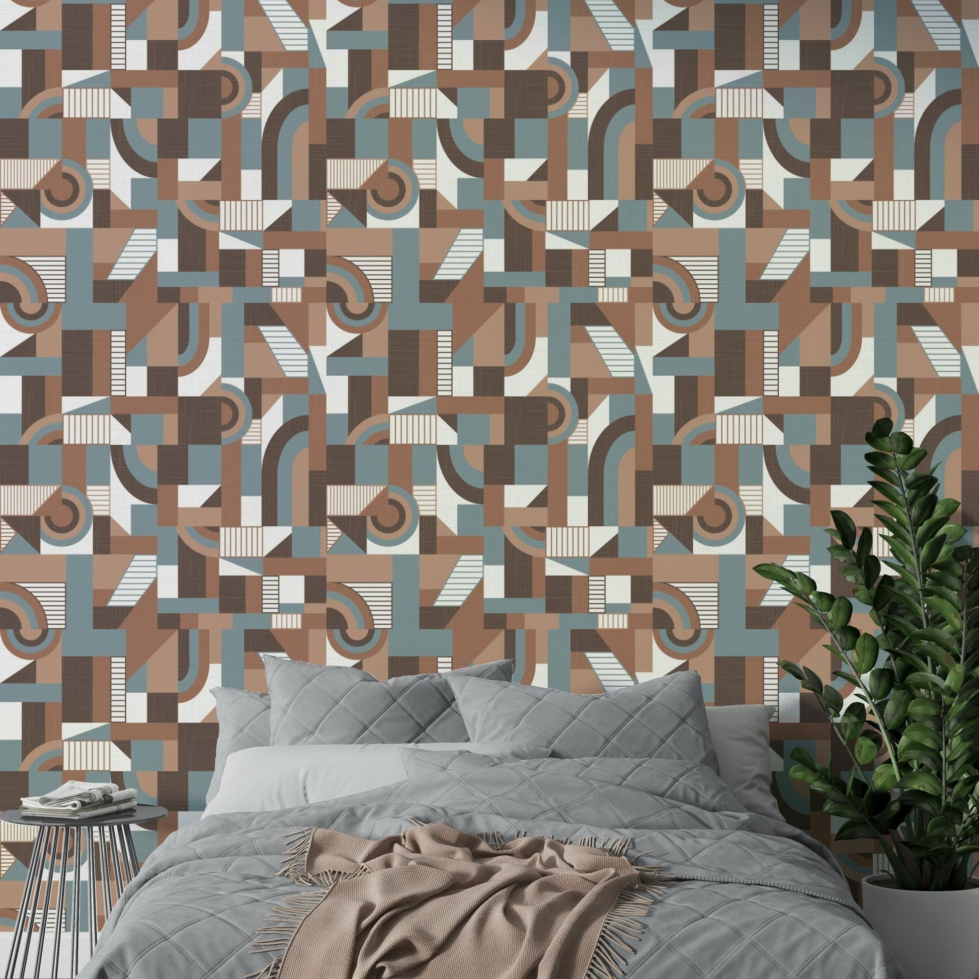 The design has a very polished and luxurious effect on the space.

