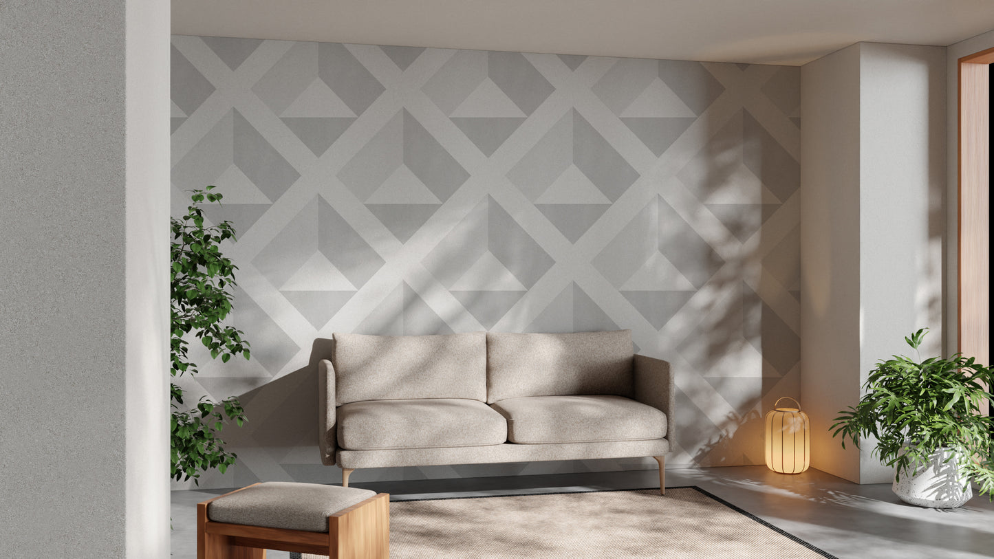 Luxury 3D geometric pattern wallpaper for modern homes
