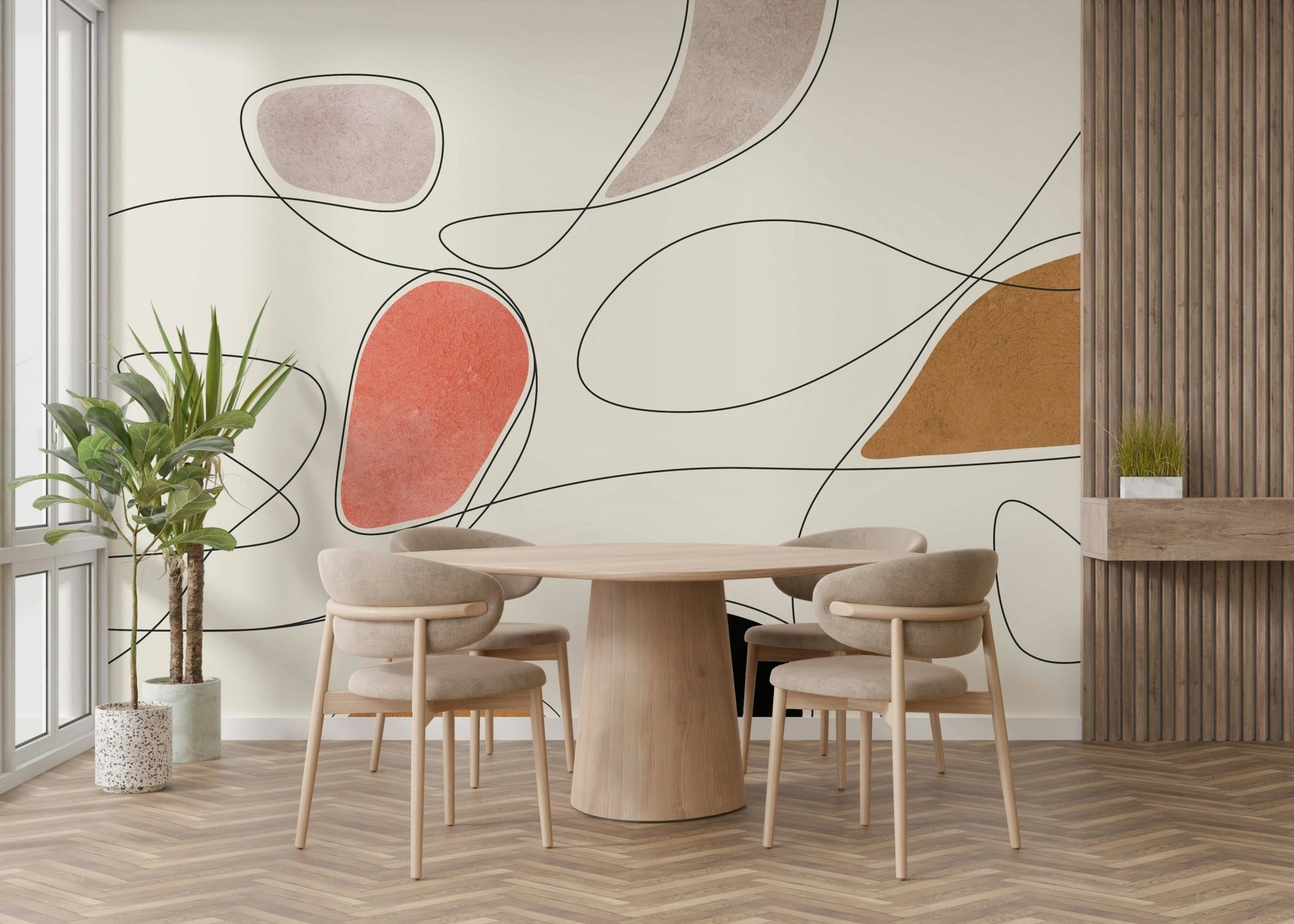 The design has a layered, blurred look with no sharp lines.

