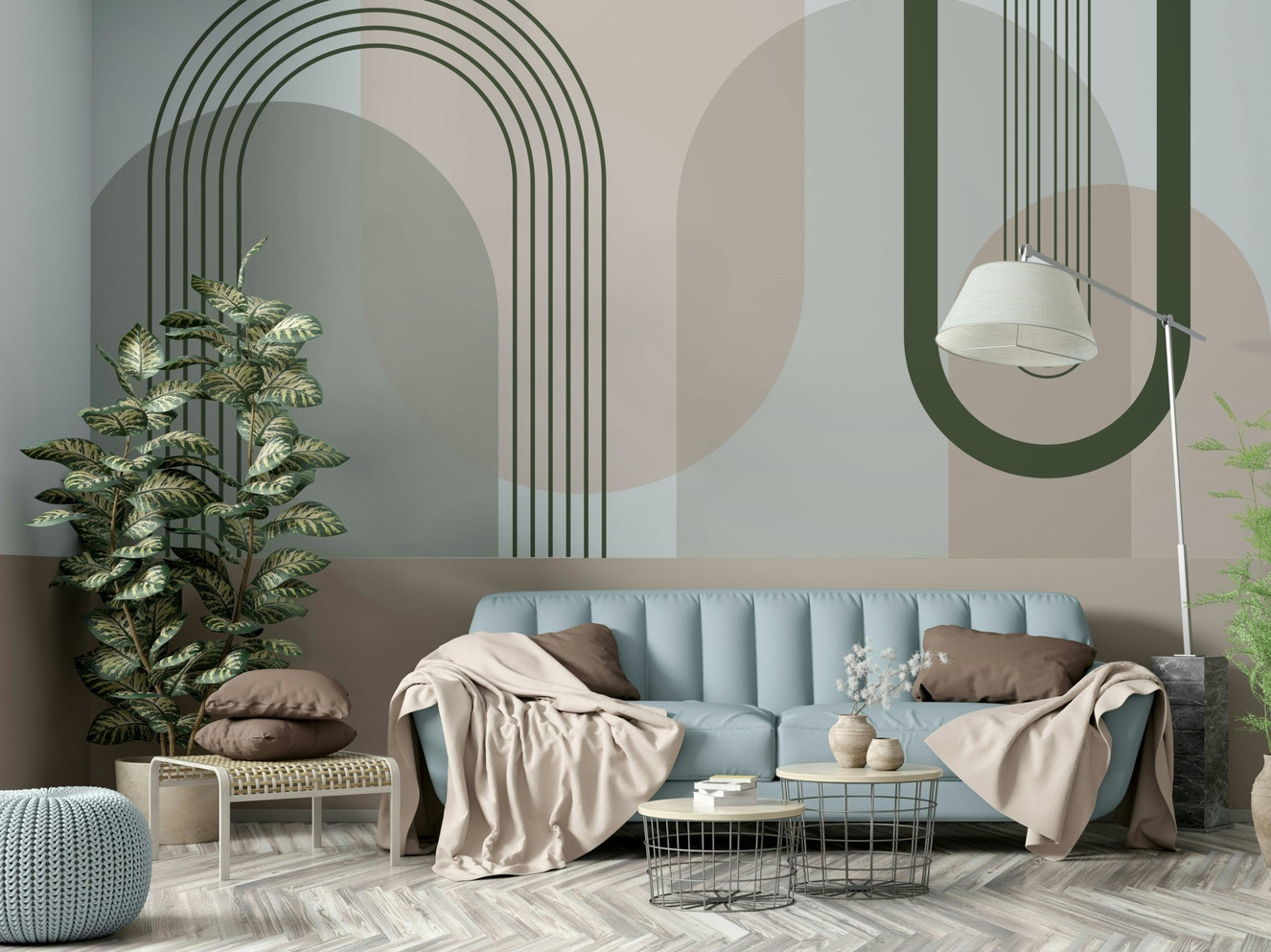 The style is artistic and modern.

