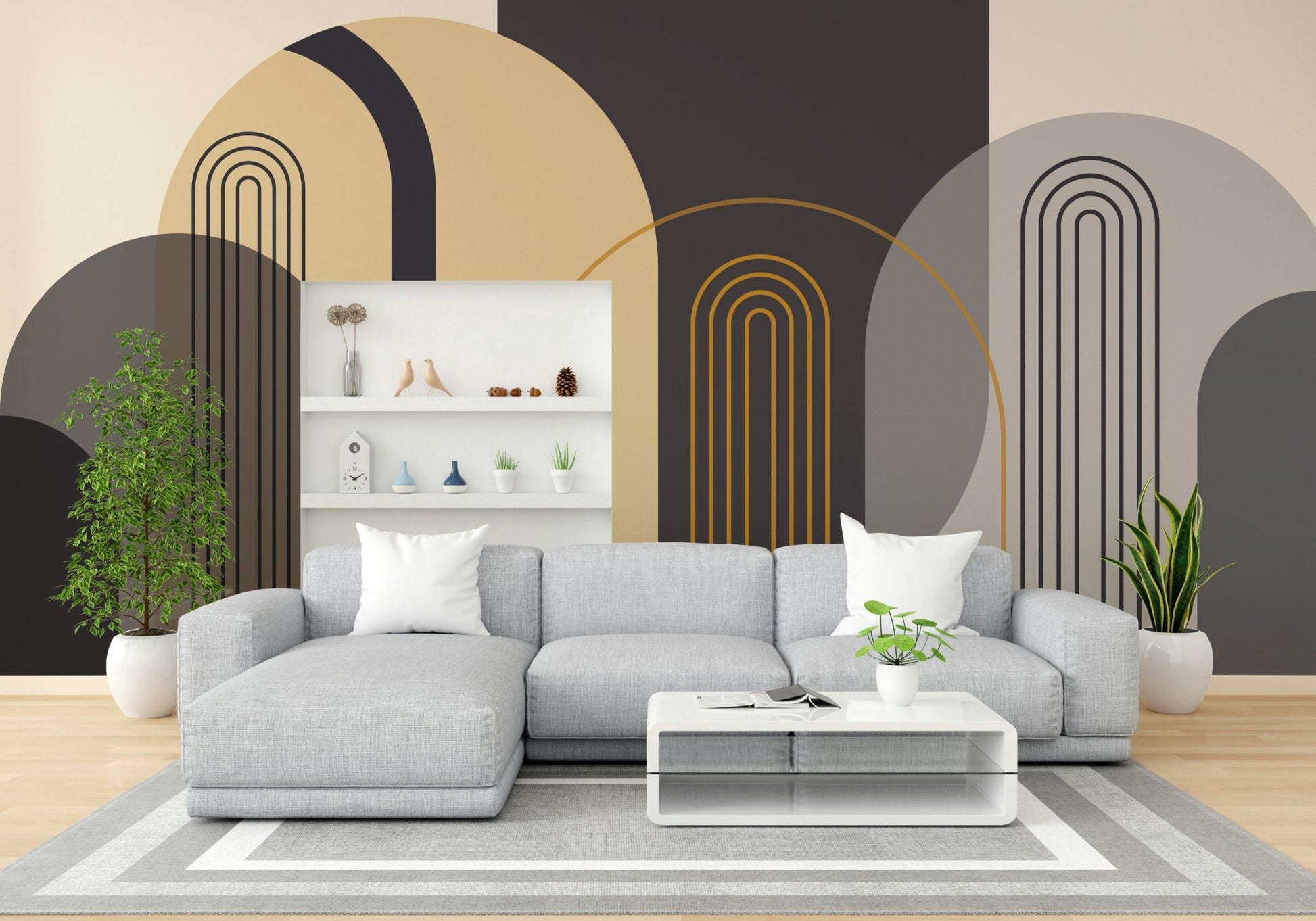 The feeling is one of fresh elegance.

