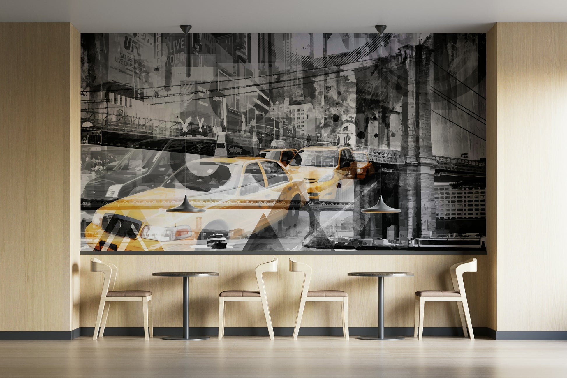 Wallpaper for walls with edgy NYC inspiration

