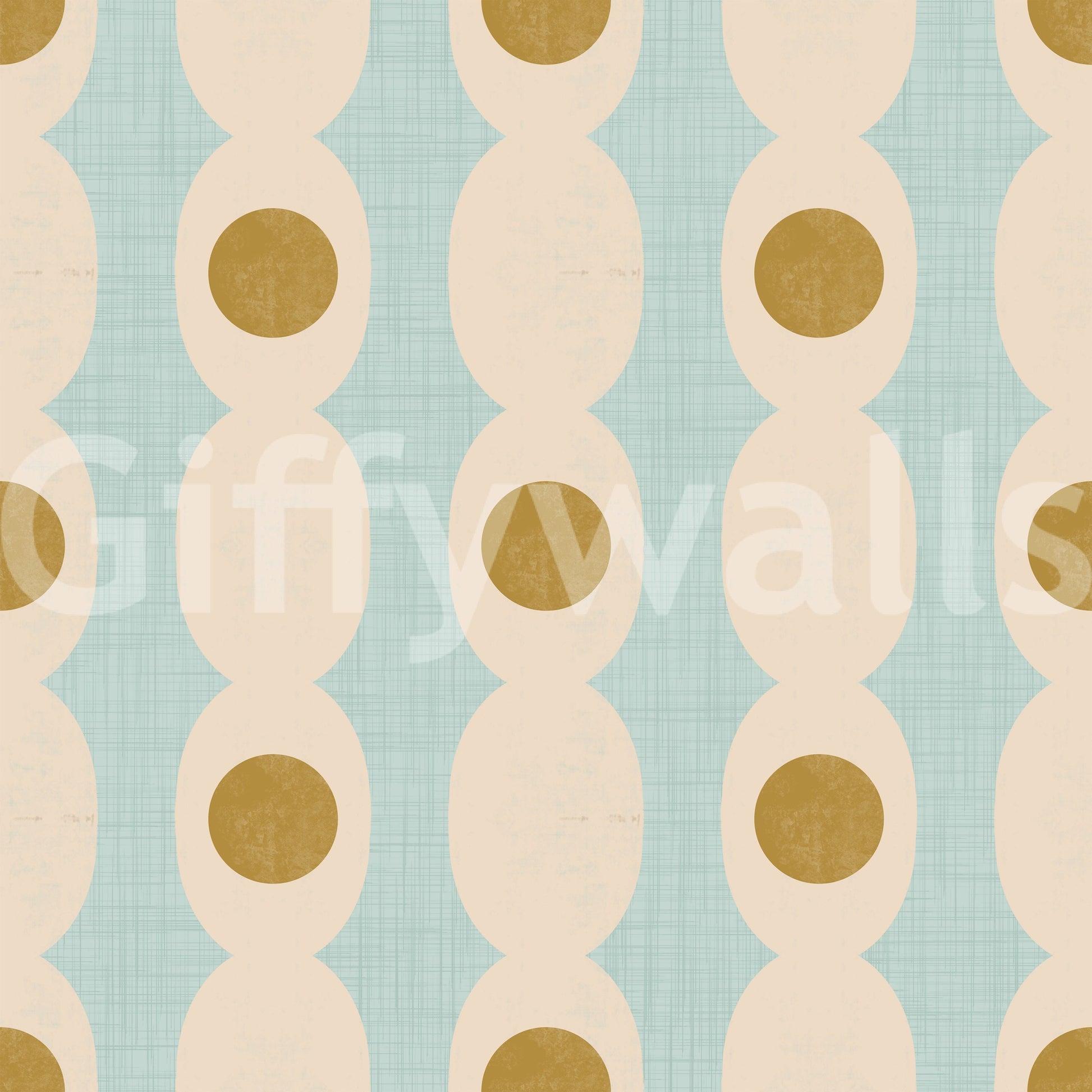 Abstract geometric Hourglass Echo wallpaper for sleek, stylish interiors.