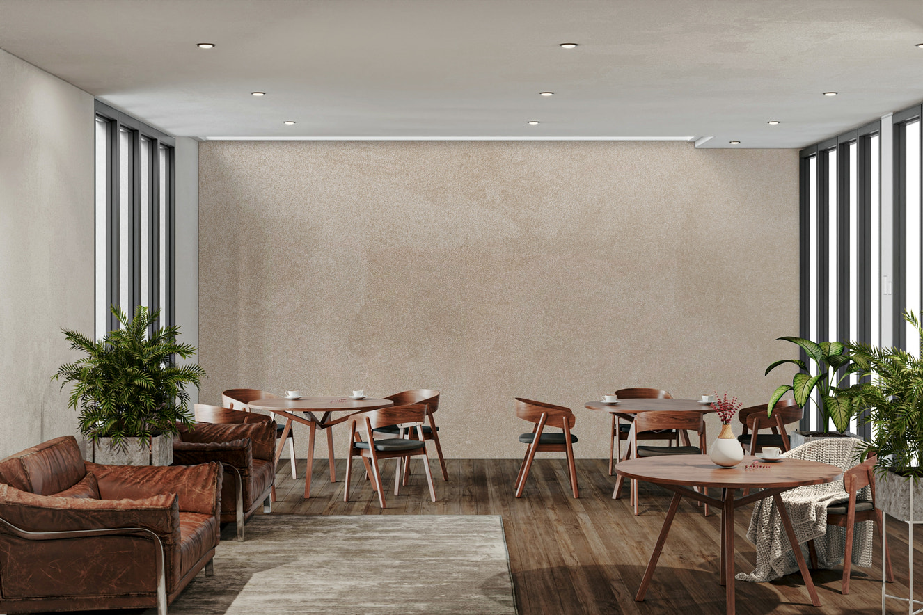 Modern Minimalist Beige Wallpaper