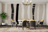 A contemplative white birch tree wallpaper mural for a feature wall.


