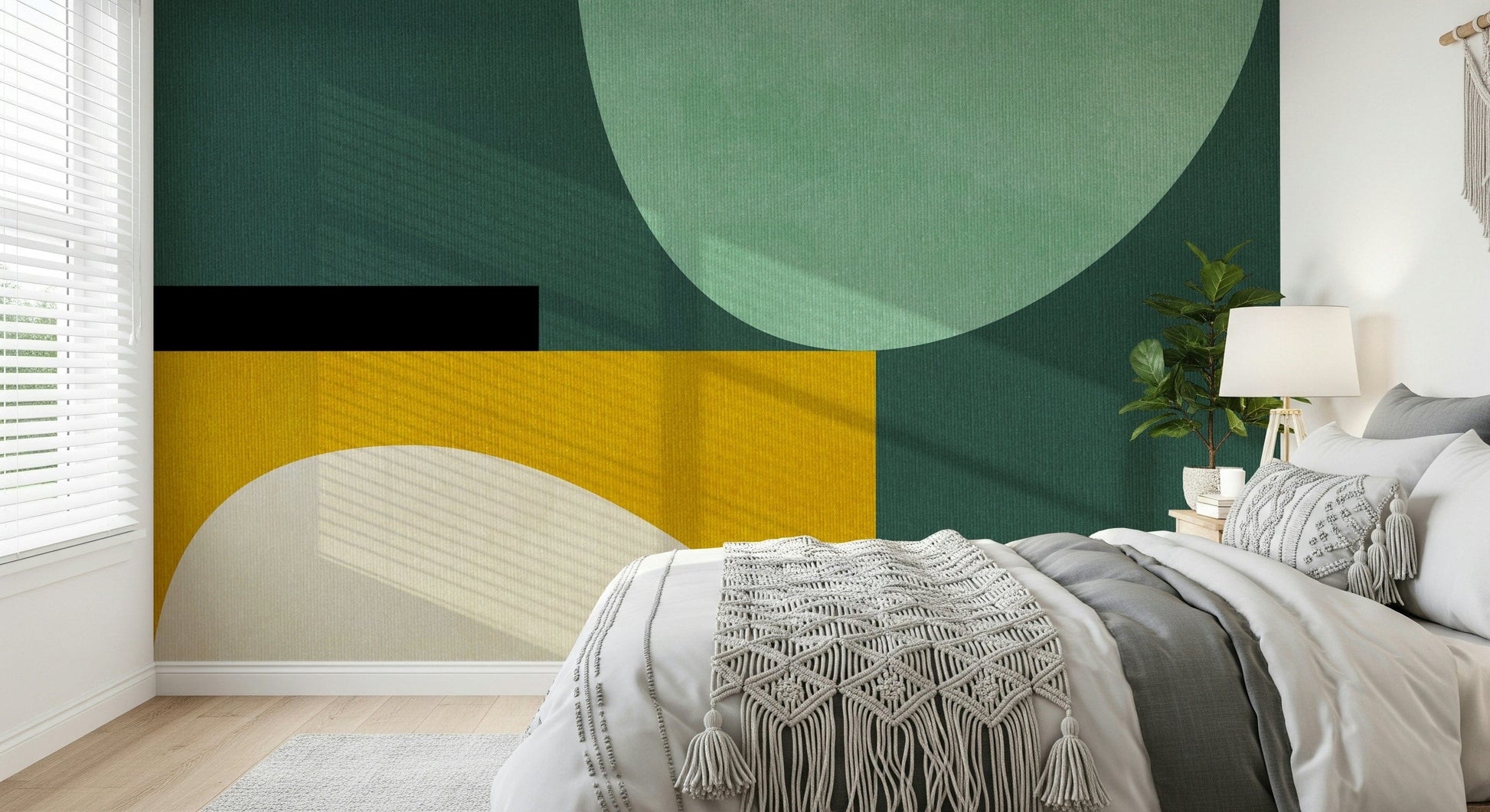 A serene flowing design wall mural for your decor.