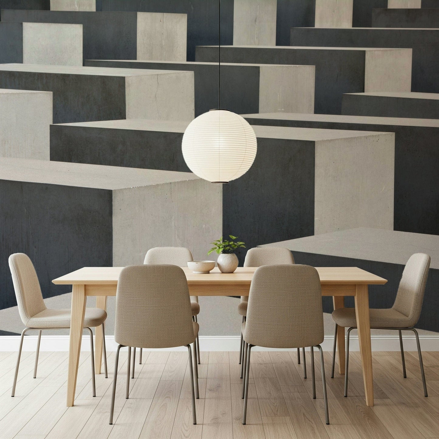 Concrete Geometry Wall Mural -2248764