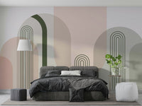 The image shows a peaceful, modern-style pattern with soft, curved shapes.

