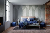 Minimalist geometric gray wallpaper for home decor