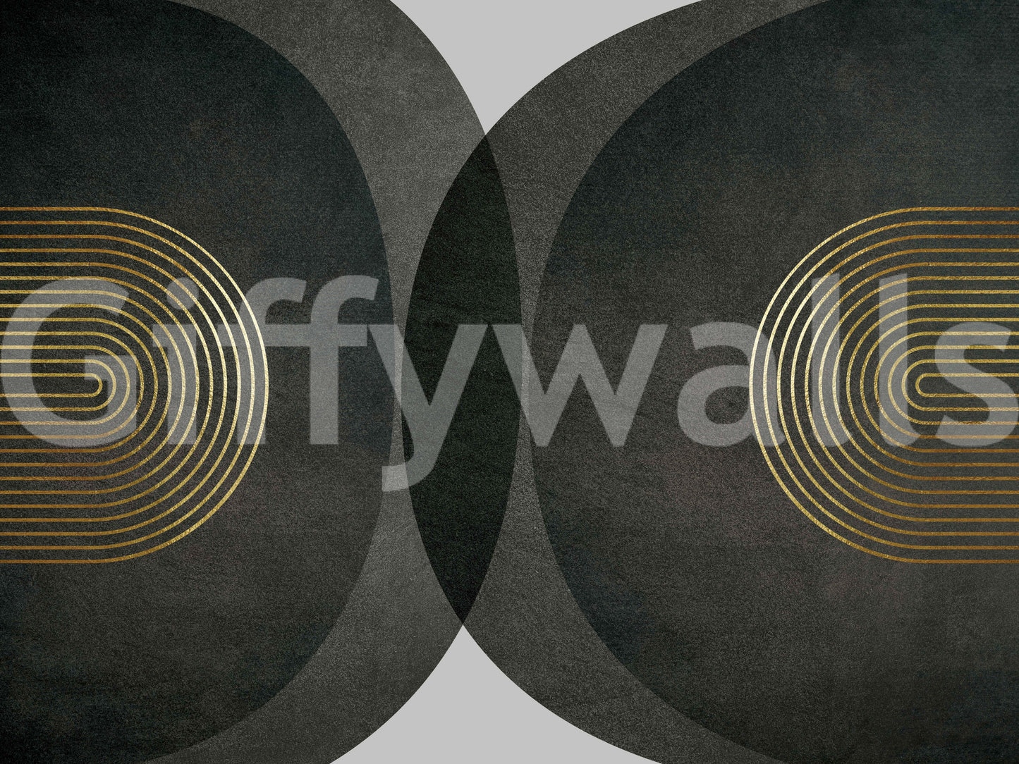 Murale murale au charbon de bois moderne du milieu du siècle