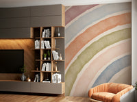 Neutral arch pattern wall mural

