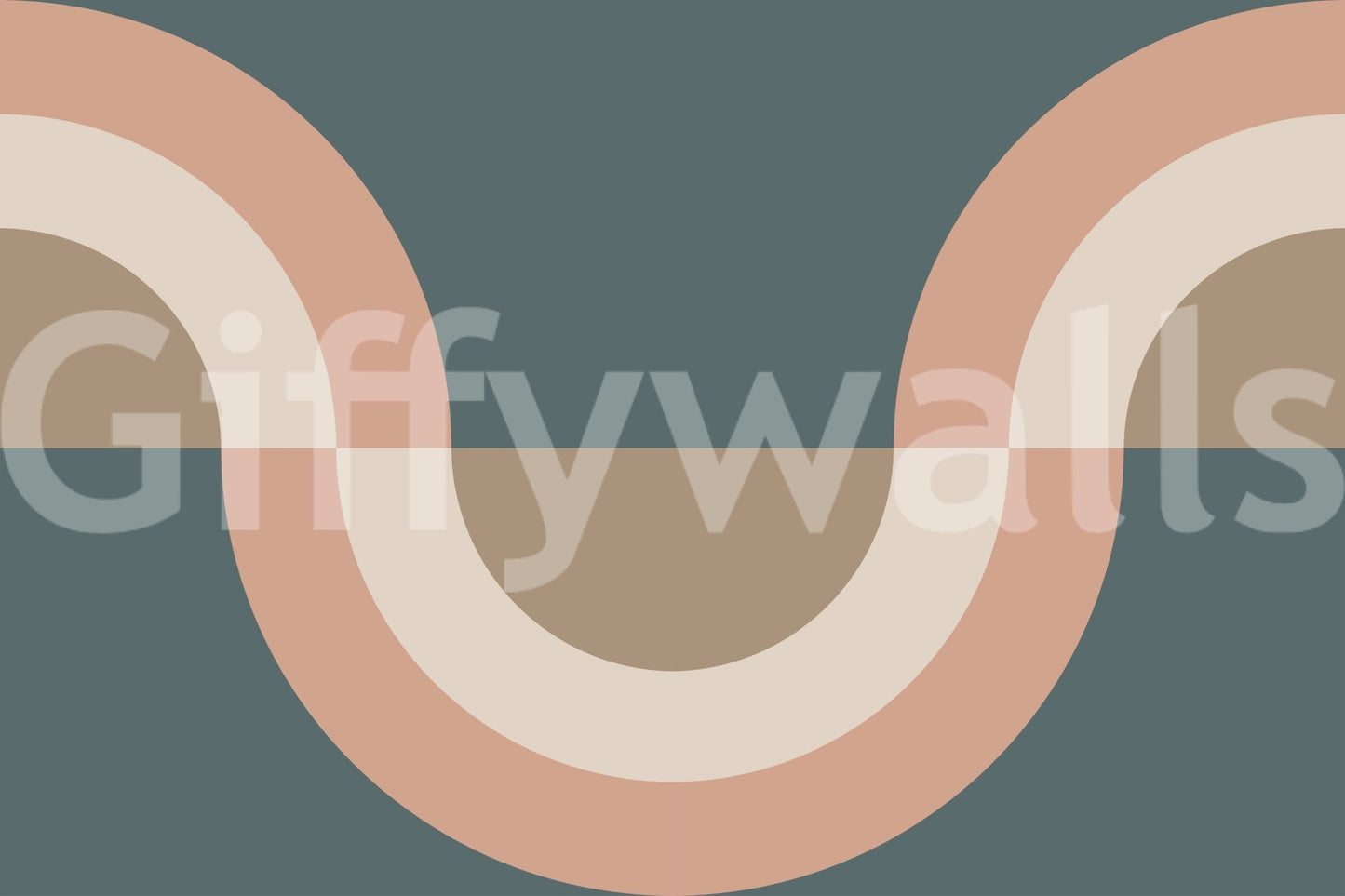 Modern Retro Arcs Decor Wallpaper⁠