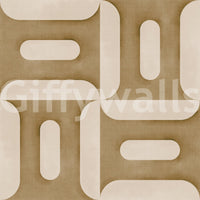 Modern Textured Geometries Camel Wallpaper⁠