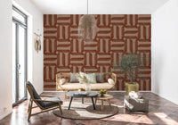 Modern Textured Signs Copper Wallpaper⁠