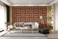 Modern Textured Signs Copper Wallpaper⁠