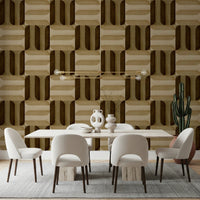 Modern Textured Signs Earthy Wallpaper⁠