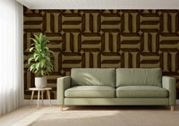 Modern Textured Signs Umber Wallpaper⁠