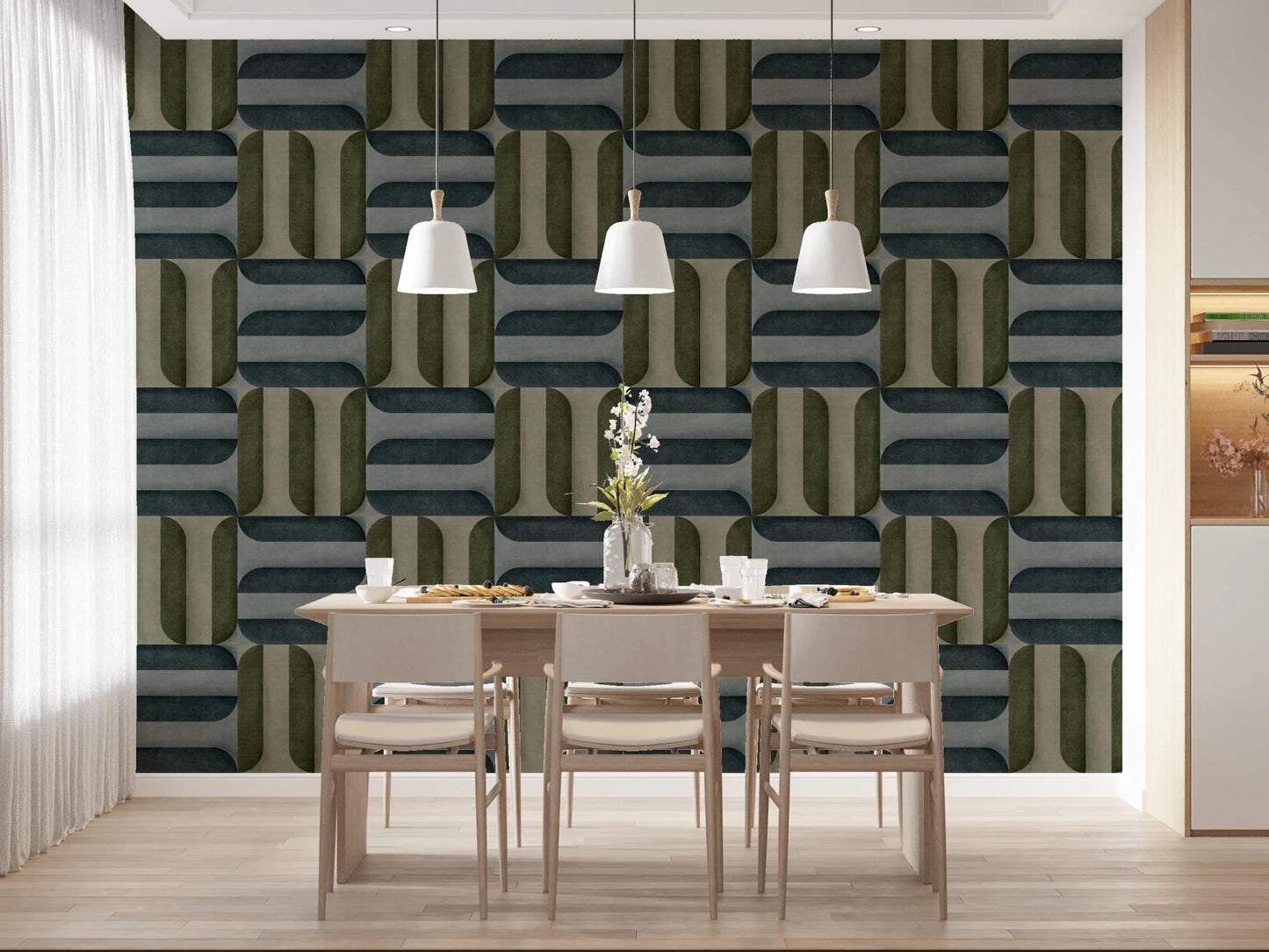 Modern Textured Signs Winter Wallpaper⁠