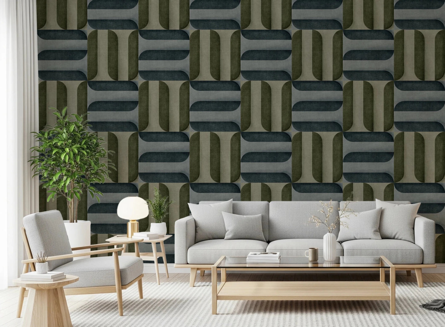 Modern Textured Signs Winter Wallpaper⁠