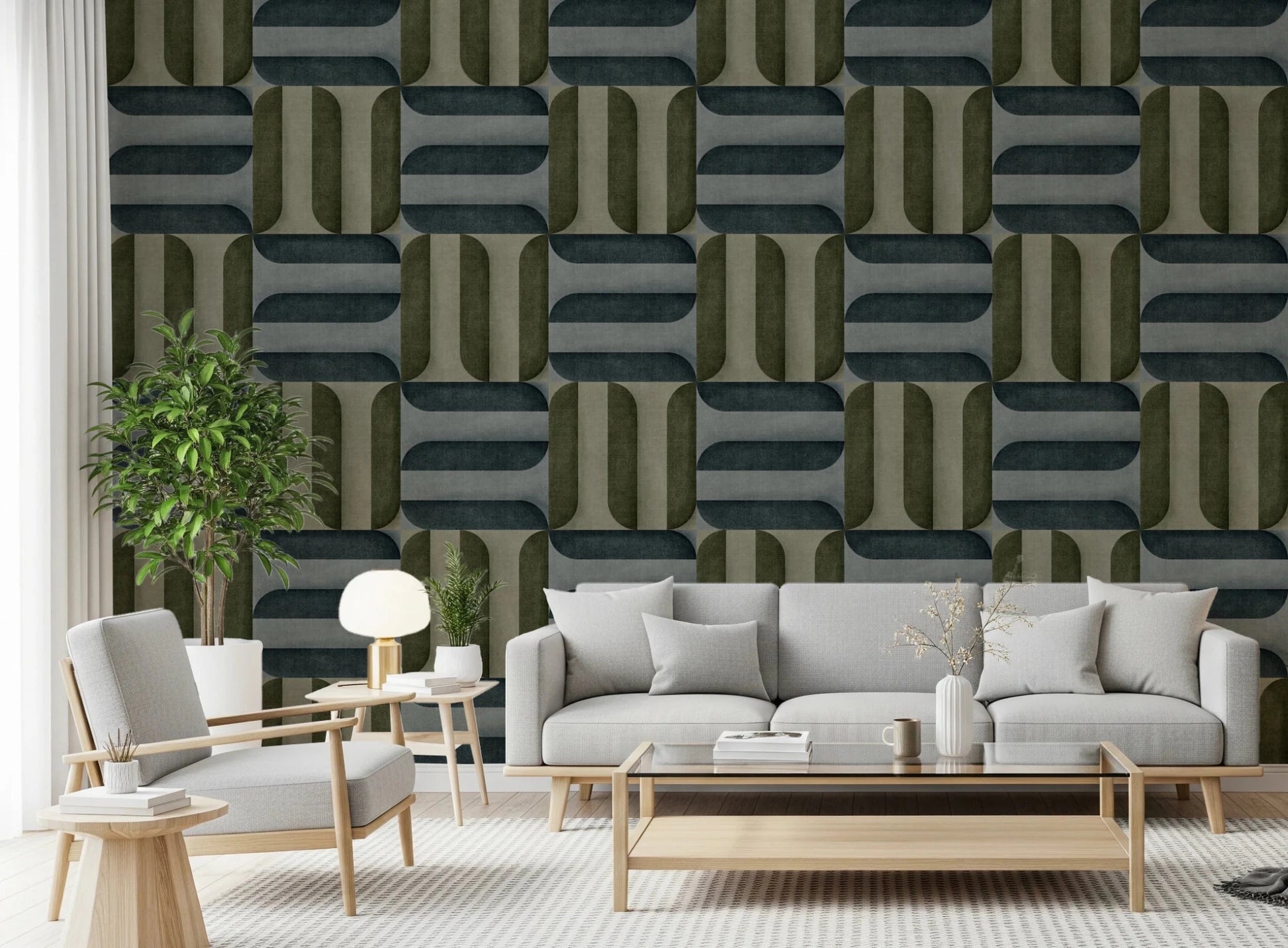 Modern Textured Signs Winter Wallpaper⁠