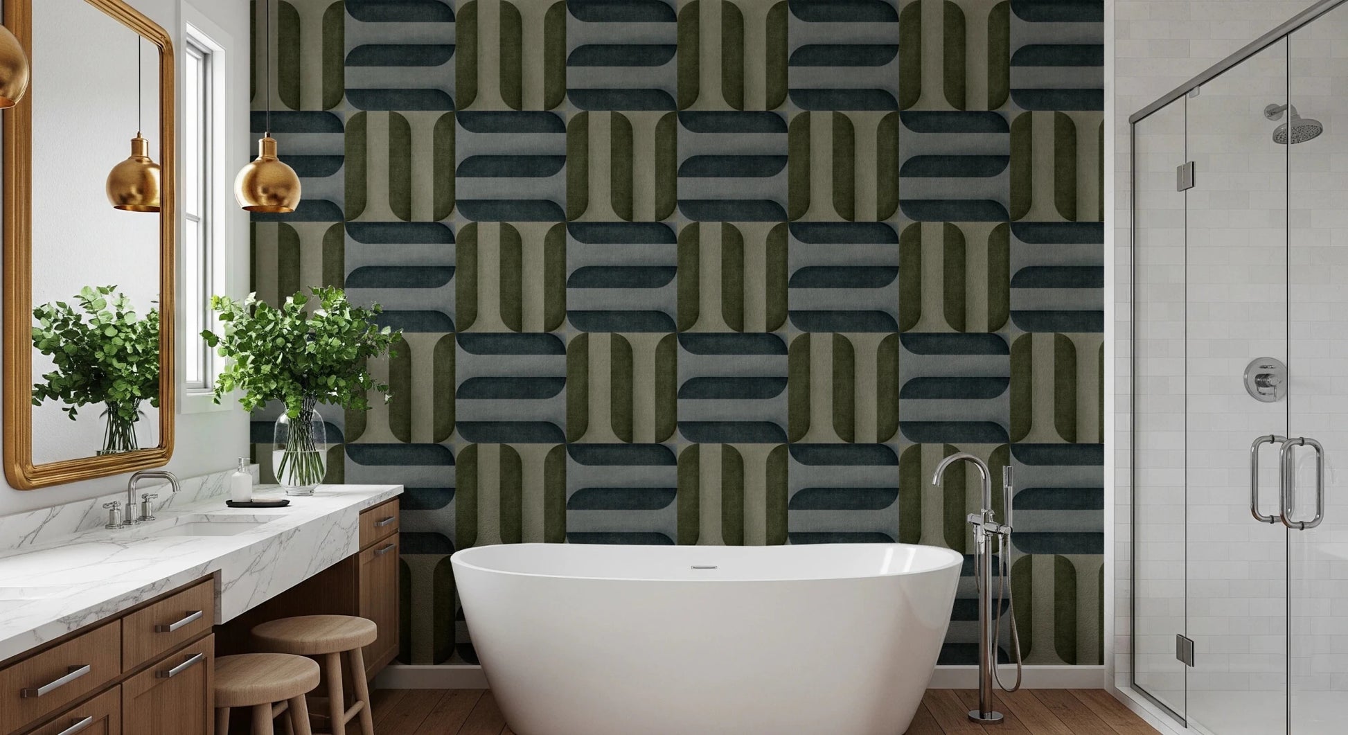 Modern Textured Signs Winter Wallpaper⁠