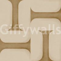 Modern Textured Tiles Camel Wallpaper⁠