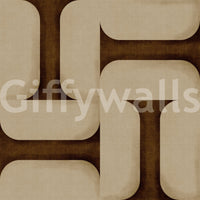 Modern Textured Tiles Umber Wallpaper⁠