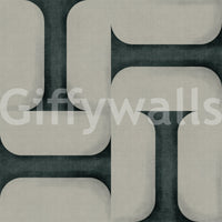 Modern Textured Tiles Vintage Denim Wallpaper⁠