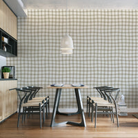 Minimalist checkered wallpaper design for modern interiors
