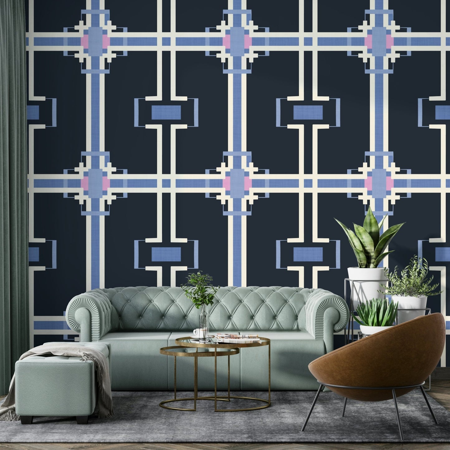 Abstract geometric wall decor

