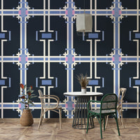 Structured digital pattern wallpaper

