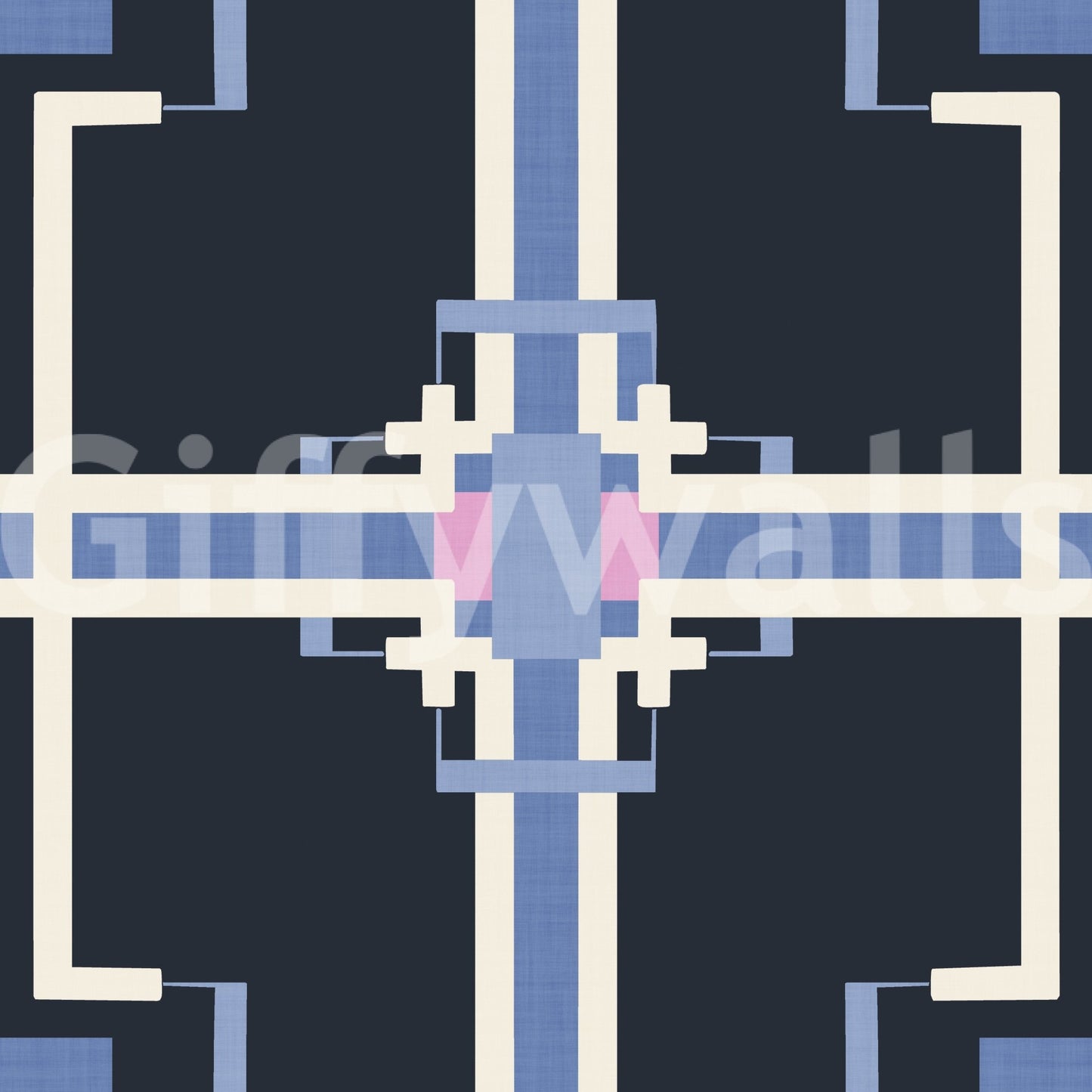 Pixel-style square pattern wallpaper

